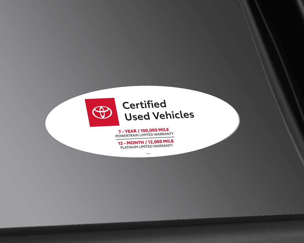 CS11836 TCUV Windshield Sticker CS11836 TCUV Windshield Sticker