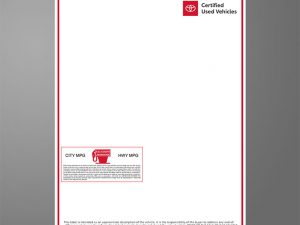 TCUV Monroney Llabel