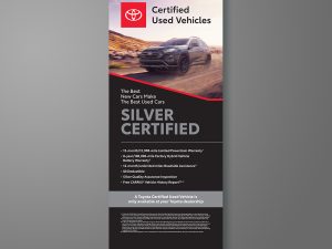 CS12162 Silver Standup Banner