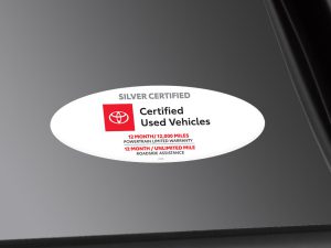 Silver Windshield Sticker